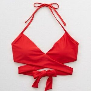 Aerie Halter Wrap Bikini Top